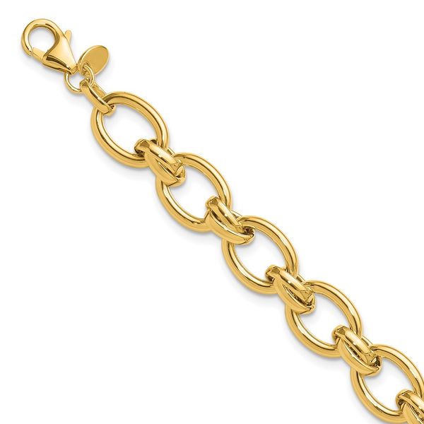 Leslie's 14K Polished Fancy Link Bracelet Arlene's Fine Jewelry Vidalia, GA