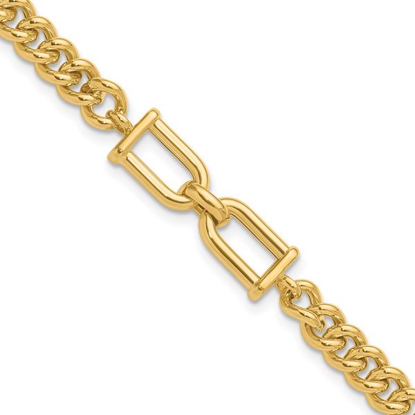 Leslie's 14K Polished Fancy Link Bracelet Carroll's Jewelers Doylestown, PA