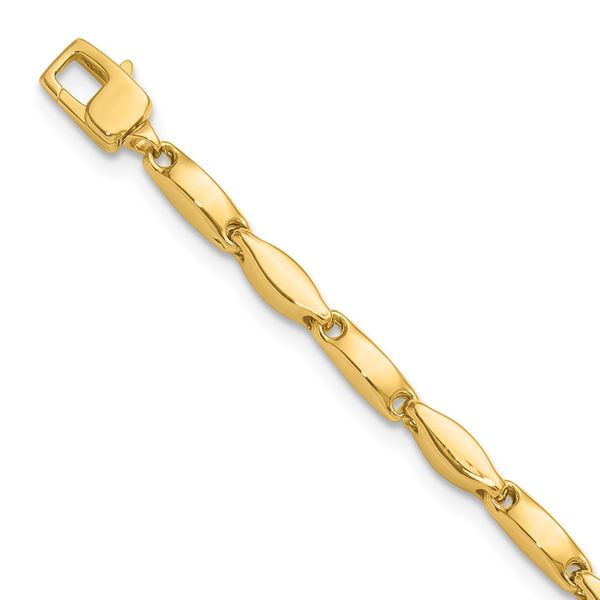 Leslie's 14K Polished Fancy Link Bracelet Alexander Fine Jewelers Fort Gratiot, MI