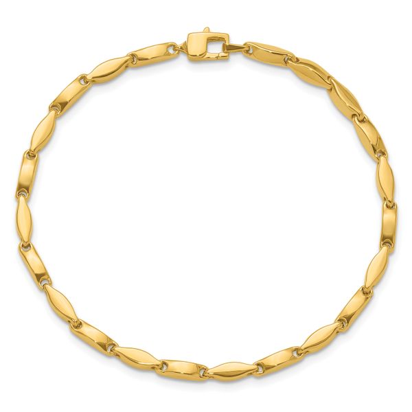 Leslie's 14K Polished Fancy Link Bracelet Image 4 Selman's Jewelers-Gemologist McComb, MS