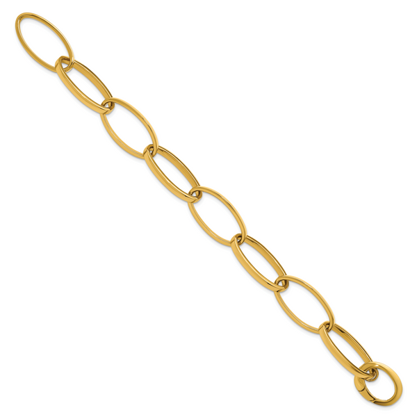 Leslie's 14K Polished Link Bracelet Image 2 Selman's Jewelers-Gemologist McComb, MS