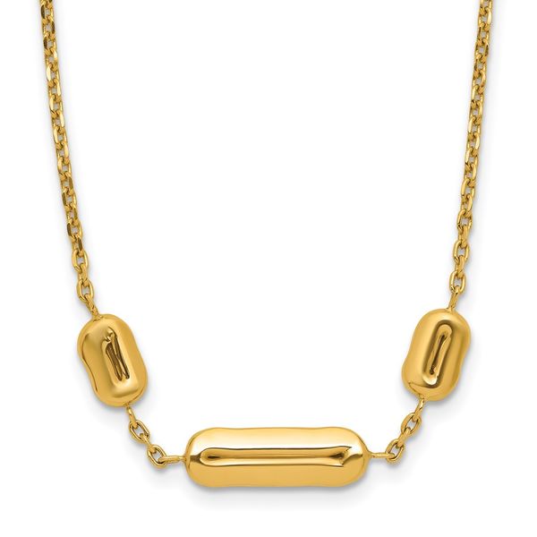 Leslie's 14K Polished Fancy Link with 1in ext. Necklace Z's Fine Jewelry Peoria, AZ