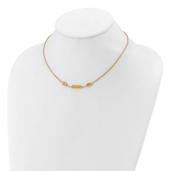 Leslie's 14K Polished Fancy Link with 1in ext. Necklace Image 3 Johnson Jewellers Lindsay, ON