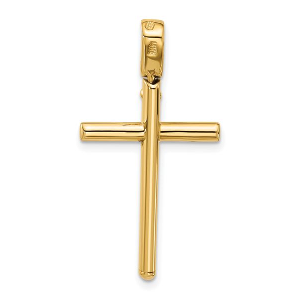 Leslie's 14K Polished Cross Pendant Image 3 L.I. Goldmine Smithtown, NY