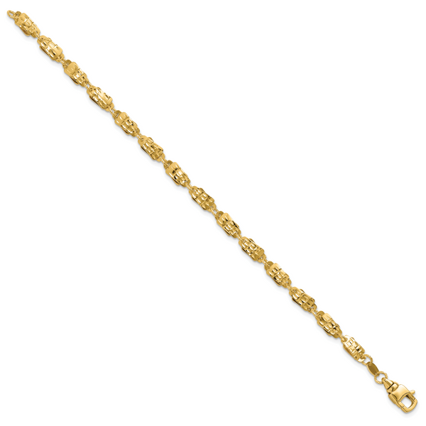 Leslie's 14K Polished Fancy Link Bracelet Image 2 Selman's Jewelers-Gemologist McComb, MS