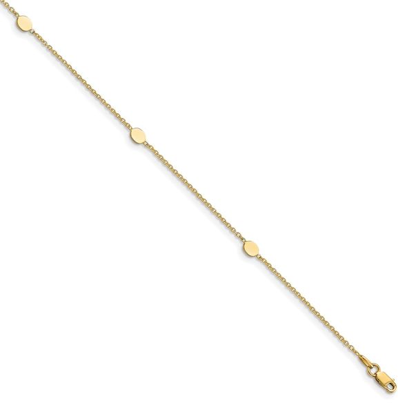 Leslie's 14K Polished  w/1in ext. Anklet Greenfield Jewelers Pittsburgh, PA