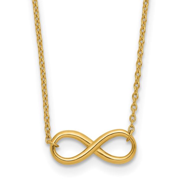 Leslie's 14K Polished Infinity with 2in ext. Necklace H. Brandt Jewelers Natick, MA