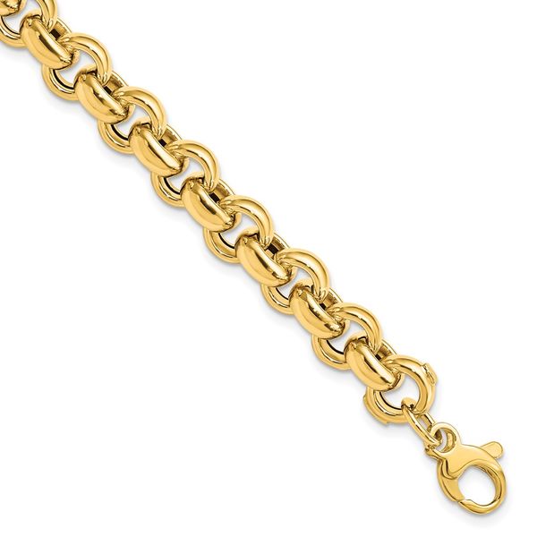 Leslie's 14K Polished Rolo Link Bracelet Diamond Design Jewelers Somerset, KY