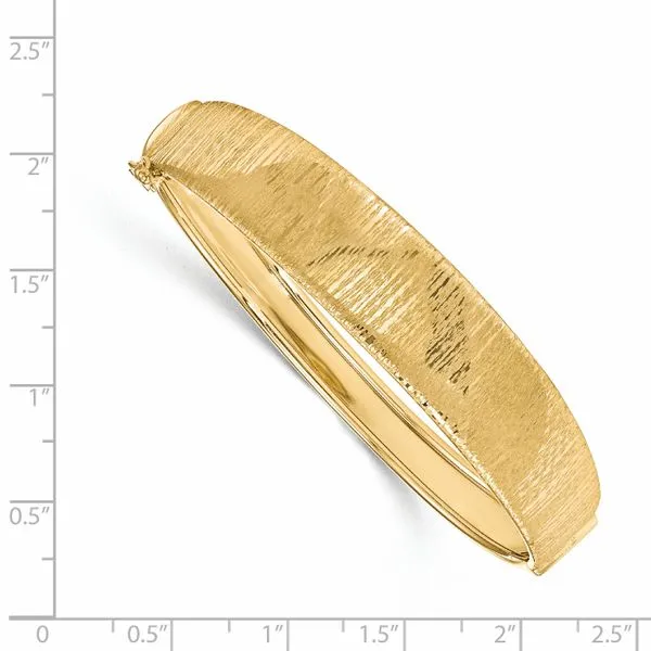 Solid Gold Polished Bangle Bracelet in 14K Gold - Yellow Gold