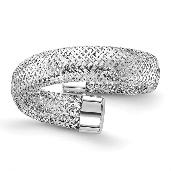 Leslie's 14K White Gold Mesh Bypass Stretch Ring Michael's Jewelry North Wilkesboro, NC