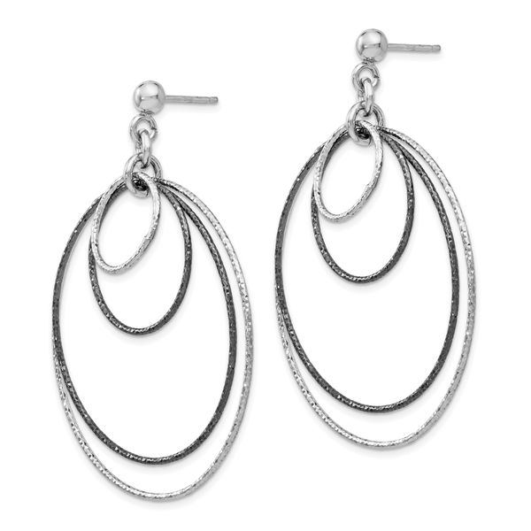 Sterling Silver Hoop Earrings Image 2 Brummitt Jewelry Design Studio LLC Raleigh, NC