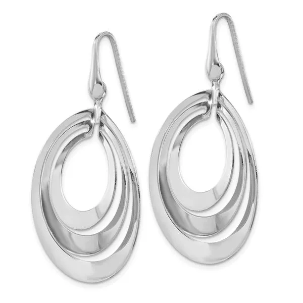 Leslie's Sterling Silver Rh-plated Polished/Grooved Hollow J, Carroll's  Jewelers