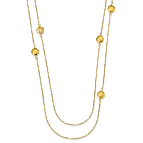 Gold-Tone Sterling Silver Textured Necklace Brummitt Jewelry Design Studio LLC Raleigh, NC