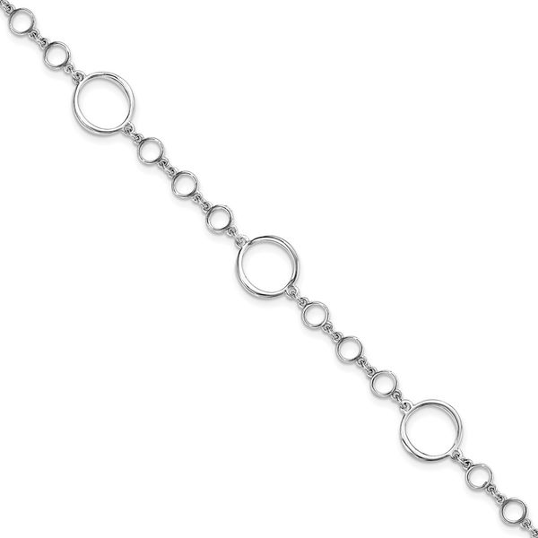 Wide Woven Mesh Braid Braided Sterling Silver Bracelet extender 10i 81