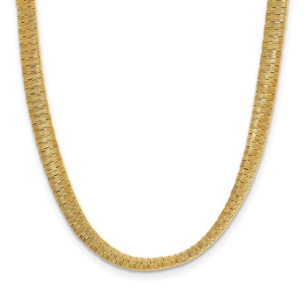 Leslie's Sterling Silver Gold-plated Twist Texture Wrapped Necklace Jewel Smiths Oklahoma City, OK