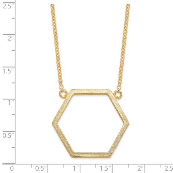 Gold-Tone Sterling Silver Necklace Image 5 Brummitt Jewelry Design Studio LLC Raleigh, NC