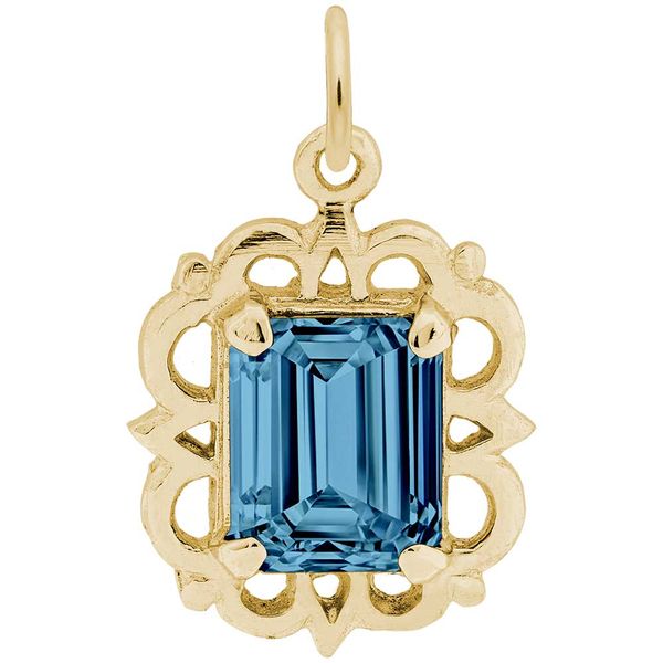 Birthstone Charm - Dec Designer Jewelers Westborough, MA