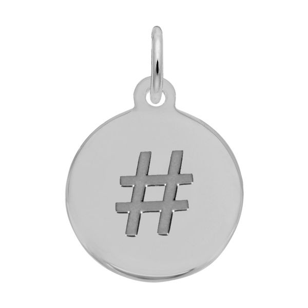 Petite Initial Disc - Hashtag/Pound Symbol Jimmy Smith Jewelers Decatur, AL