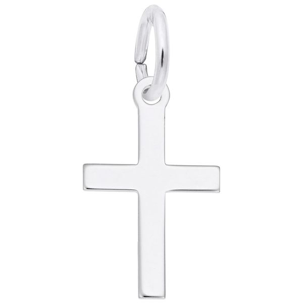 Rembrandt Cross Charm, 14K Yellow Gold