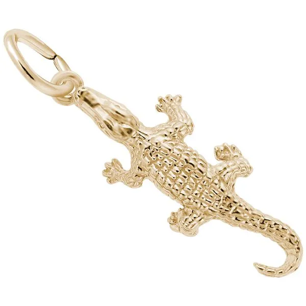 Bass Fish Charm or Pendant in Gold or Silver