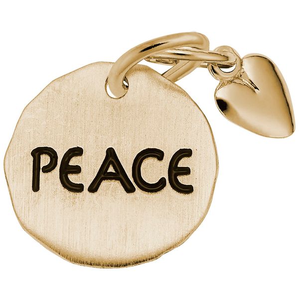 PEACE TAG W/HEART Mees Jewelry Chillicothe, OH