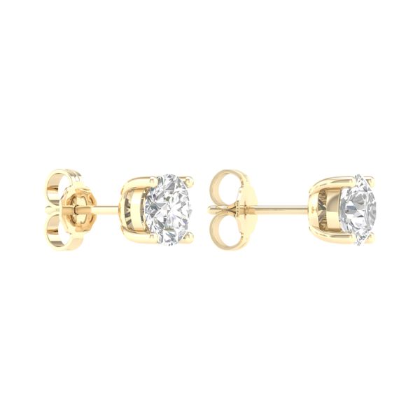 Solitaire Earrings Studs (Round) Image 4 Gala Jewelers Inc. White Oak, PA