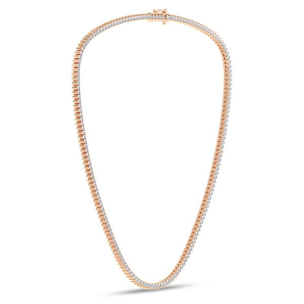 3-Prong Graduated Riviera Necklace Image 2 Cellini Design Jewelers Orange, CT