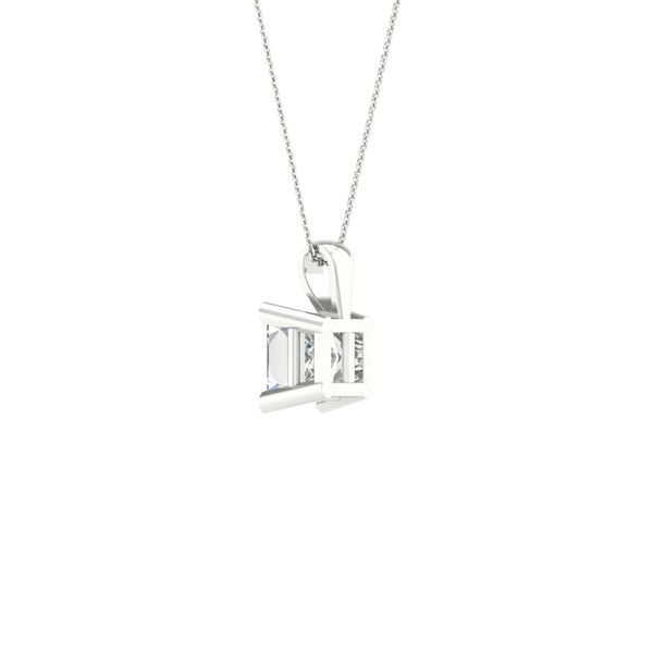 Diamond Solitaire Pendants Princess Image 4 Cellini Design Jewelers Orange, CT