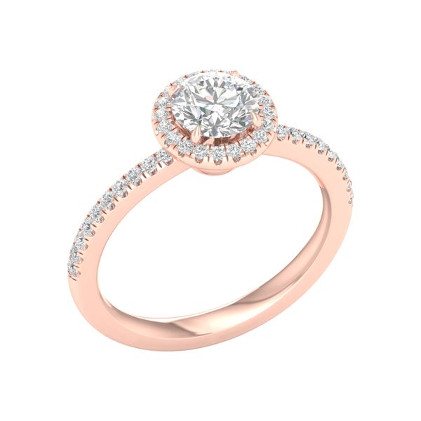 Straight Shank Halo Engagement Ring Image 2 Cellini Design Jewelers Orange, CT