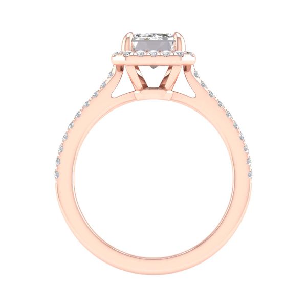 Halo Engagement Ring (Emerald) Image 4 Barron's Fine Jewelry Snellville, GA