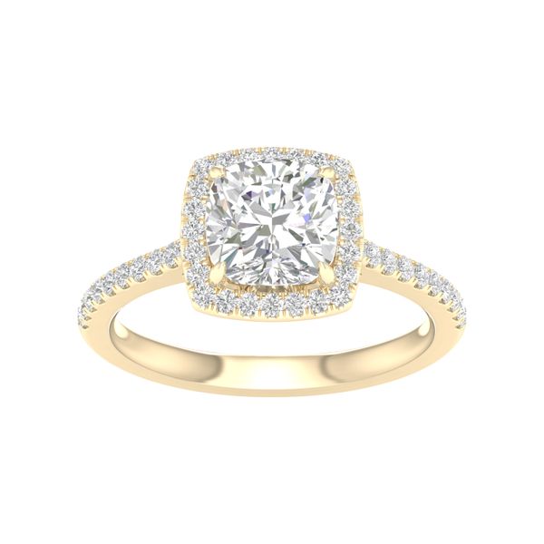 Halo Engagement Ring (Cushion) Cellini Design Jewelers Orange, CT