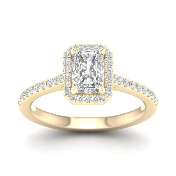 Halo Engagement Ring (Radiant) Barron's Fine Jewelry Snellville, GA