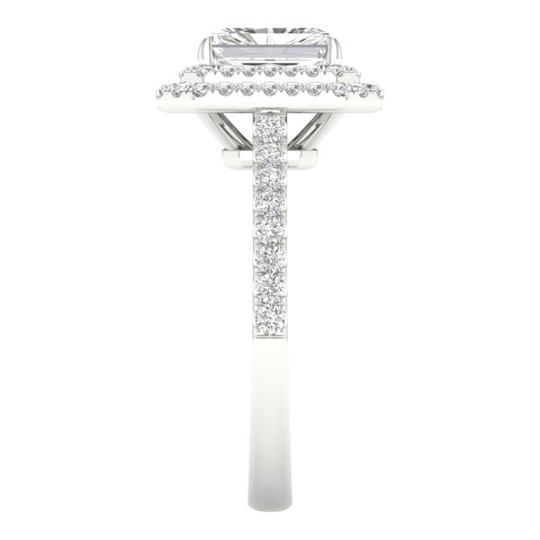Double Halo Engagement Ring (Emerald + Radiant) Image 3 Gala Jewelers Inc. White Oak, PA