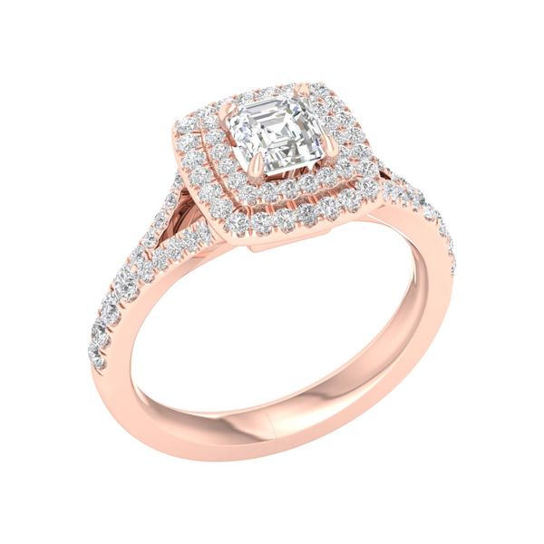 Double Halo Engagement Ring (Cushion) Image 2 Cellini Design Jewelers Orange, CT