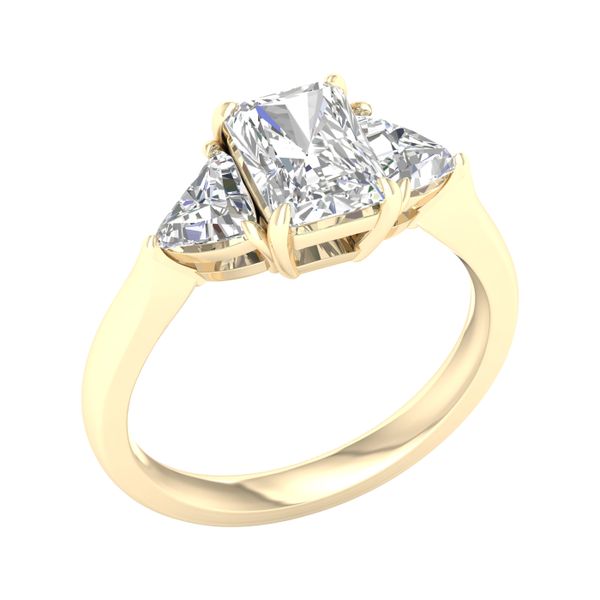3 Stone Ring (Radiant + Trillion) Image 2 Cellini Design Jewelers Orange, CT