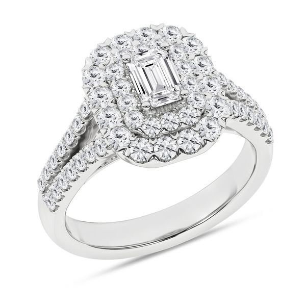 Engagement Ring with Fancy Halo Image 2 Gala Jewelers Inc. White Oak, PA