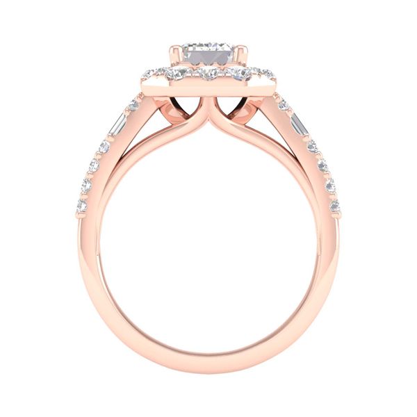 Engagement Ring with Fancy Halo Image 3 Cellini Design Jewelers Orange, CT