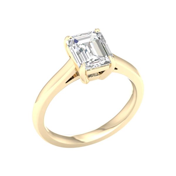 Solitaire Ring (Emerald) Image 2 Cellini Design Jewelers Orange, CT