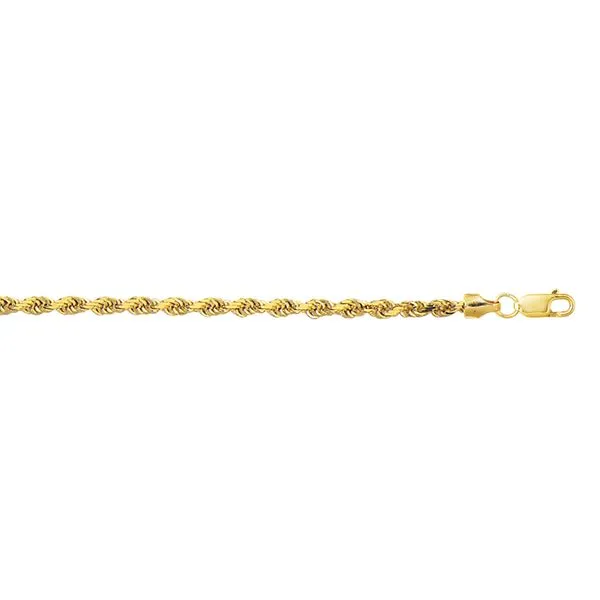 Double Rope Chain Necklace 10K Yellow Gold 18