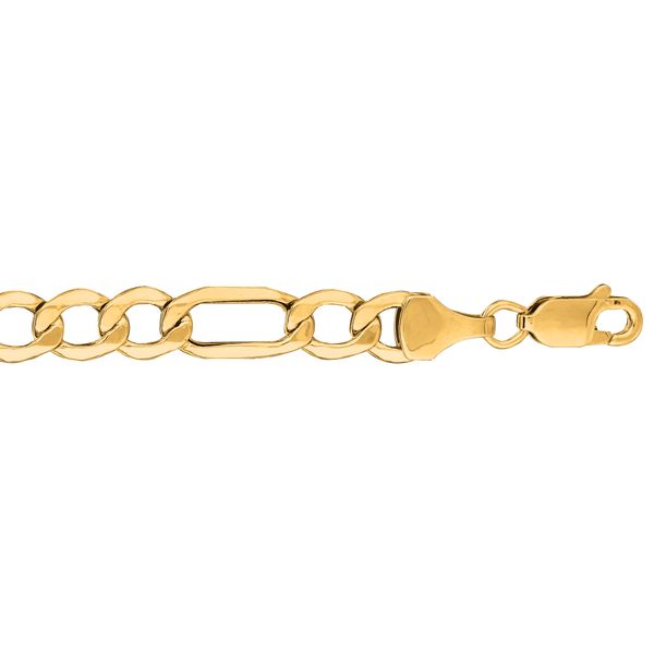 10K Gold 6.6mm Lite Figaro Chain Palomino Jewelry Miami, FL