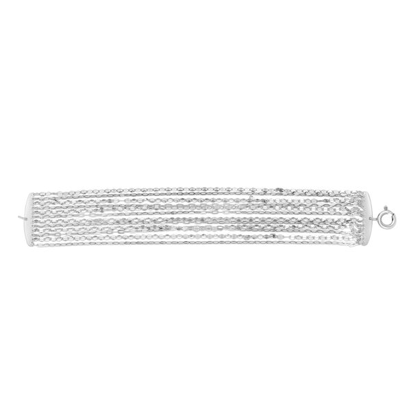 Silver Multi-strand Chain Bracelet Alan Miller Jewelers Oregon, OH