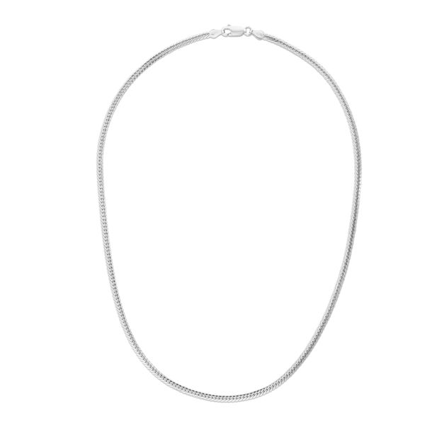Silver 4.1mm Oval Gourmette Chain Enchanted Jewelry Plainfield, CT