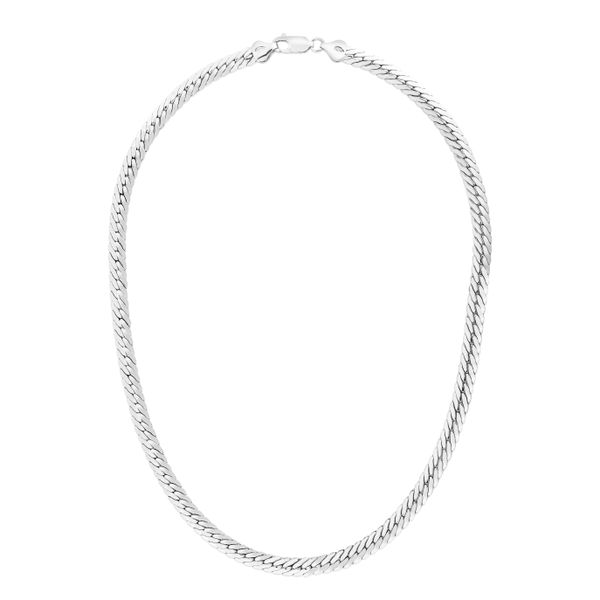Silver 5.9mm Oval Gourmette Chain Banks Jewelers Burnsville, NC