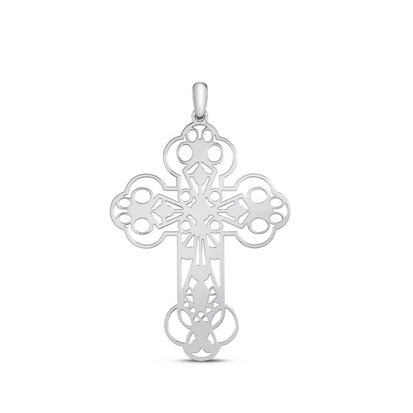 Silver Orthodox Cross Pendant J. West Jewelers Round Rock, TX