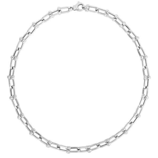 Silver Jax Link Bead Necklace Comstock Jewelers Edmonds, WA