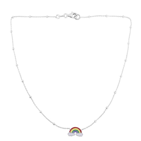 Silver Enamel Rainbow Necklace Young Jewelers Jasper, AL