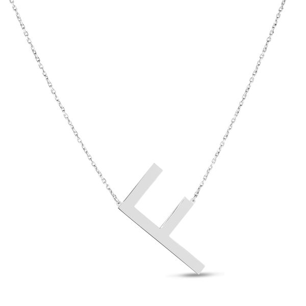 Silver F Letter Necklace Karen's Jewelers Oak Ridge, TN
