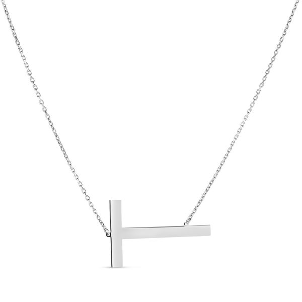 Silver T Letter Necklace Karen's Jewelers Oak Ridge, TN