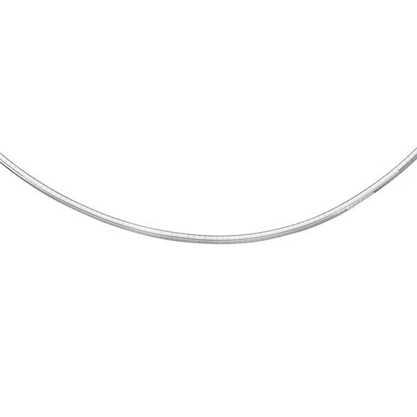 Silver 3mm Omega Chain Ask Design Jewelers Olean, NY