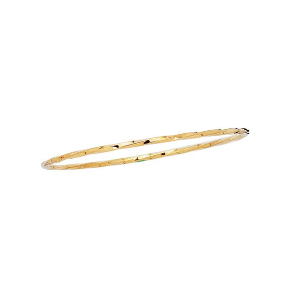 14k Yellow Gold Twist Bangle Bracelet – Knox Jewels